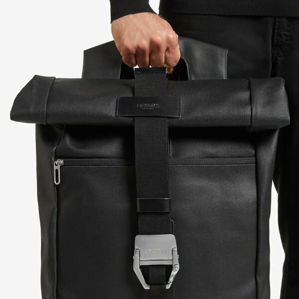 Brooks Islington Cotton Canvas Backpack Total Black 8 Brooks Islington Cotton Canvas Backpack Total Black – Bild 6