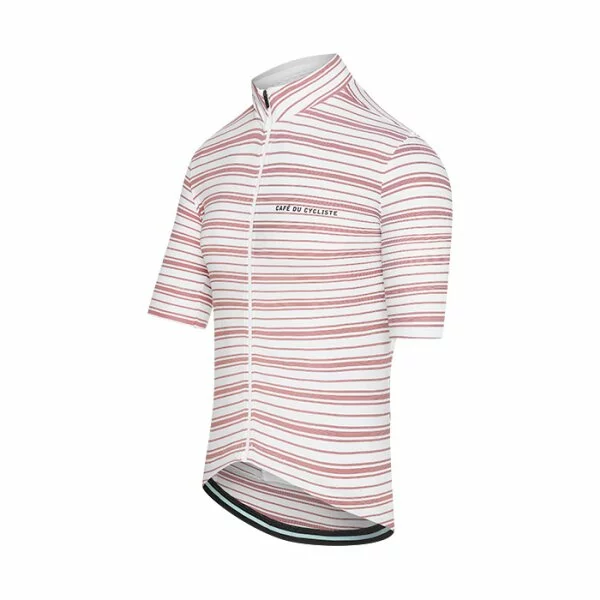 Café Du Cycliste Francine Kurzarmtrikot Garnet Stripe 3 Café Du Cycliste Francine Kurzarmtrikot Garnet Stripe