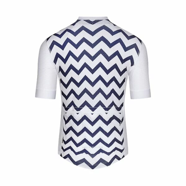 Café Du Cycliste Micheline Zig Zag Navy Kurzarmtrikot 4 Café Du Cycliste Micheline Zig Zag Navy Kurzarmtrikot – Bild 2