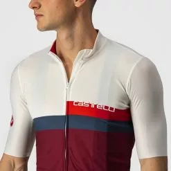 Castelli A BLOCCO Jersey Kurzarmtrikot Ivory/Red-Blue-Bordeaux -Fahrräder Verkaufsladen castelli a blocco jersey kurzarmtrikot ivory red blue bordeaux5