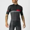 Castelli A BLOCCO Jersey Kurzarmtrikot Black/Red-Dark Gray -Fahrräder Verkaufsladen castelli a blocco jersey kurzarmtrikot light black red dark gray