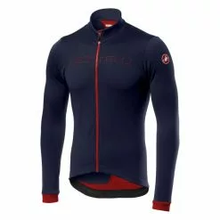 Castelli Fondo FZ Langarmtrikot Black Red