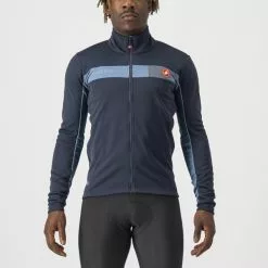 Castelli Mortirolo 6S Jacket SAVILE BLUE/STEEL BLUE-SILVER