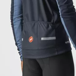 Castelli Mortirolo 6S Jacket SAVILE BLUE/STEEL BLUE-SILVER -Fahrräder Verkaufsladen castelli mortirolo 6s jacket savile blue steel blue silver 54