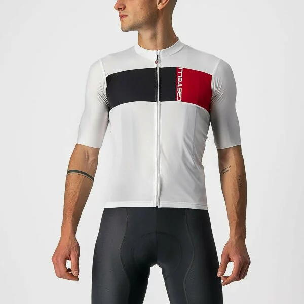 Castelli PROLOGO 7 Kurzarm Jersey Ivory/Light Black-Red 3 Castelli PROLOGO 7 Kurzarm Jersey Ivory/Light Black-Red