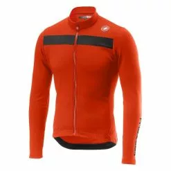 Castelli Puro3 Jersey FZ Langarmtrikot Orange