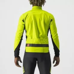 Castelli Raddoppia 3 Jacke Electric Lime / Black Reflex -Fahrräder Verkaufsladen castelli raddoppia 3 jacke electric lime black reflex 34