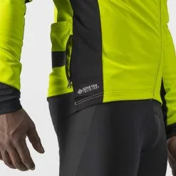 Castelli Raddoppia 3 Jacke Electric Lime / Black Reflex -Fahrräder Verkaufsladen castelli raddoppia 3 jacke electric lime black reflex 36