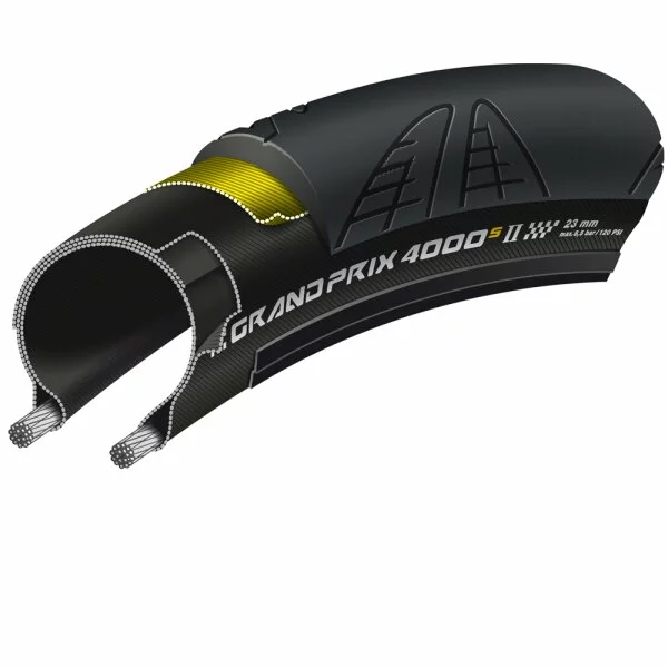 Continental Grand Prix 4000 S II Faltreifen Schwarz 3 Continental Grand Prix 4000 S II Faltreifen Schwarz